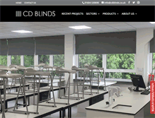 Tablet Screenshot of cdblinds.co.uk